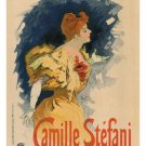 Camile Stéfani VINTAGE AD POSTER Jules Chéret France 1896 20x30 Collectors