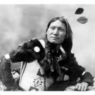 SUNFLOWER Dakota Sioux PHOTO Poster by HEYN Photo 1899 20x30 INDIAN Feathers