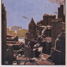 NEW YORK vintage TRAVEL poster leslie RAGAN United States 1935 20x30 CLASSIC