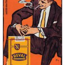 Reval Naturrein VINTAGE AD POSTER Gerd Grimm Germany 1963 20x30 smoking