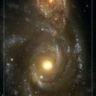 COLLIDING GALAXIES hubble space image poster 20x30 IRIDESCENT glowing RARE COLLIDING GALAXIES hubble space image poster 20x30 IRIDESCENT glowing RARE