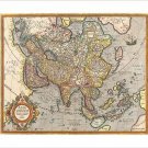 RARE jodocus hondius ANTIQUE MAPS OF THE WORLD vintage poster VALUABLE 20x30