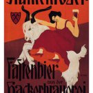 Namenloser Fastenbier VINTAGE AD POSTER O L Naegele Germany 1904 20x30 art