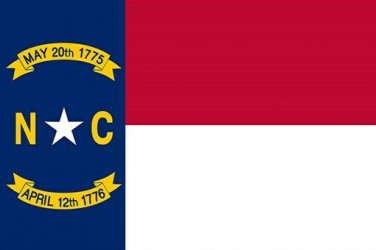 NORTH CAROLINA official FLAG poster SYMBOLIC COLLECTORS historic 20x30 NEW