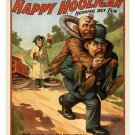 nothing but fun HAPPY HOOLIGAN print poster VINTAGE COLLECTORS laughs 20x30