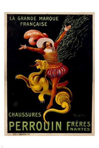 PERROUIN BROS BOOTMAKING SHOP classic ad poster COLLECTORS FRENCH ART 20x30