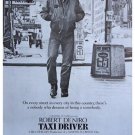 classic TAXI DRIVER movie poster ROBERT DENIRO JODIE FOSTER NYC TALE 20x30