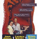 BLOOD ALLEY movie poster LAUREN BACALL suspense CHINA 20x30