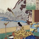 KAKINOMOTO NO HITOMARO fine art print poster JAPAN 20x30 scholar pheasant ART