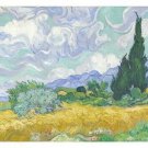 vincent van gogh painting A WHEATFIELD WITH CYPRESS poster 20x30 CLASSIC