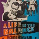 hollywood MOVIE poster A LIFE IN THE BALANCE anne bancroft COPS GUNS 20x30 hollywood MOVIE poster A LIFE IN THE BALANCE anne bancroft COPS GUNS 20x30
