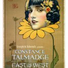 sidney FRANKLIN'S east is WEST movie poster constance TALMADGE 1922 20x30