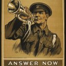 LONDON RECRUITING retro propaganda poster YOUR COUNTRY'S HOUR OF NEED 20x30