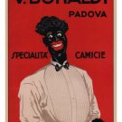 V Bonaldi specialty shirts VINTAGE POSTER A Fanti Italy 20x30 TUXEDO CLASSY