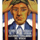 labor insurance VINTAGE ADVERTISING POSTER spain 1940 20x30 rare design