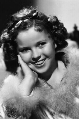 SHIRLEY TEMPLE head shot poster FEATHERS CURLS professional quality 20x30