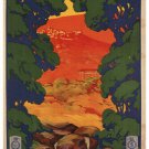 FIUGGI  VINTAGE TRAVEL POSTER Tito Corbella Italy 1928 20x30 SCENIC BEAUTY