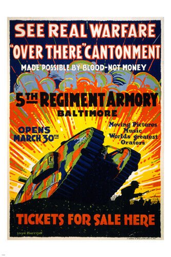 5TH REGIMENT ARMORY BALTIMORE classic ad poster HISTORIC COLORFUL 20x30 hot