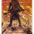 Nobody passes through! VINTAGE WAR POSTER Maurice Neumont France 1918 20x30