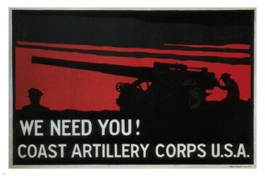 WE NEED YOU vintage ENLISTMENT poster UNITED STATES 1917 20x30 MILITARY WW2