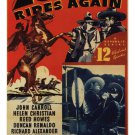 Zorro rides again MOVIE POSTER Juggernaut 1937 20x30 RARE HOT VINTAGE
