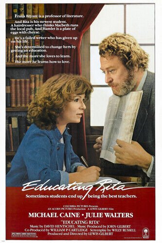 Michael Caine Julie Walters EDUCATING RITA movie poster ROMANCE WIT 20x30