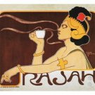 Café Rajah VINTAGE ad poster by HENRI  MEUNIER UK 1897 20x30 STYLE HOT