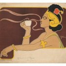 THE RAJAH indian king HENRI MEUNIER vintage art poster EXOTIC REGAL 20x30