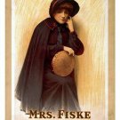 vintage art poster MRS. FISKE "SALVATION NELL" dramatic classic BONNET 20x30