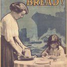 DON'T WASTE BREAD vintage ad poster...UNITED KINGDOM 1917 20x30 COLLECTOR'S