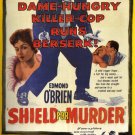 SHIELD FOR MURDER film NOIR movie POSTER "killer-cop runs berserk" 20x30