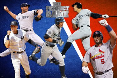 ALL STAR BASEBALL POSTER Mariano Rivera Pujols Rodriguez Jeter Suzuki 20x30