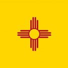 NEW MEXICO OFFICIAL FLAG POSTER symbolic historic collectors political 20x30