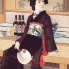 YEBISU beer VINTAGE ad POSTER kinshu HAHAKABE Japan 1917 20x30 COLLECTORS