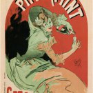 Pippermint Spirits vintage Ad Poster Get Bros. jules Chéret France 20x30 new