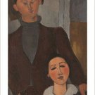 jaques and berthe lipchitz VINTAGE ART POSTER amedeo MODIGLIANI modern 20x30
