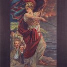 Remember Scarborough ENLIST NOW VINTAGE POSTER L E K Welch UK 1915 20x30 GEM