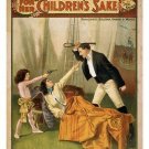 for the children's sake VINTAGE POSTER humorous colorful UNIQUE ART 20x30
