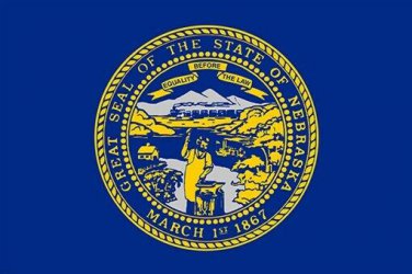 nebraska state flag poster OFFICIAL historic POLITICAL collectors 20x30 NEW