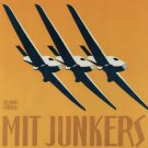 AIR transport with junkers aircraft AD poster vintage GERMANY 20x30 1919 new