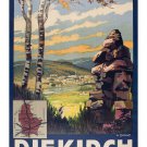DIEKIRCH LUXEMBOURG vintage travel poster 20x30 EXCURSIONS picturesque NEW