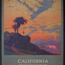 California America's Vacation Land Vintage Ad Poster J Brubaker 1926 20x30