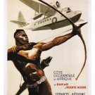 aeromaritime ad poster vintage albert brenet france 1950 20x30 collectors