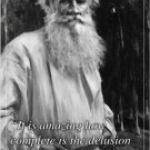 LEO TOLSTOY distinguished russian author INSPIRATIONAL quote poster 20x30