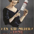 PILDORAS HERMOSINA as a remedy for FEMALE MALADIES vintage ad poster 20x30