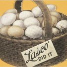 vintage AD POSTER  brown wickerwork basket 1900 COLLECTORS 20x30 rare gem