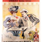 MARRA APERITIF vintage ad POSTER 20x30 OLD FASHIONED collectors