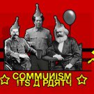 COMMUNISM RED PARTY POSTER mao marx stalin political leaders 20x30