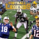 FOOTBALL LEGENDS POSTER Tom Brady Peyton Manning Rodgers Johnson Revis 20x30