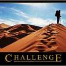 CHALLENGE inspirational and motivational photo poster BLUE SKY SAND 20x30 CHALLENGE inspirational and motivational photo poster BLUE SKY SAND 20x30